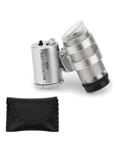 Lupa Mini 45X con 2 Luces LED Crazy Cart - Joyeros