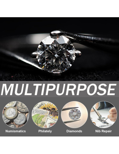 Lupa Mini 45X con 2 Luces LED Crazy Cart - Joyeros