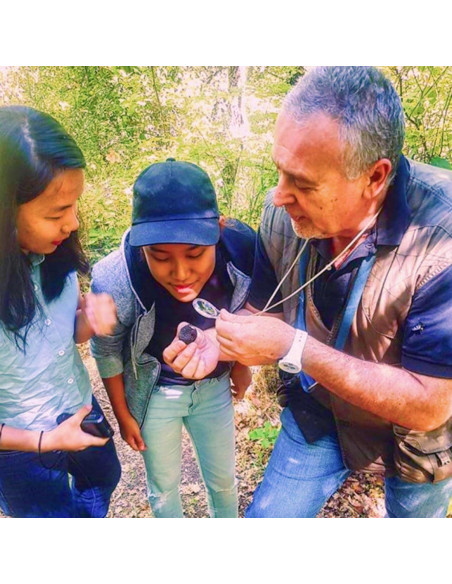 Lupa Portátil 3X MYSANDY con Correa de Cuero - Negra