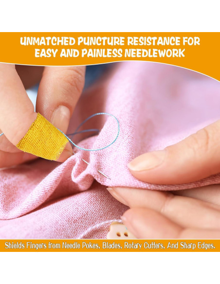 Cinta Dedal para Coser AIHSUMC - 6 Pcs Ajustables Multicolor