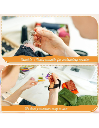 Palma de Costura Ajustable Hercicy para Diestros - Negro