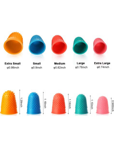 10 Piezas Dedales de Goma Outus para Contar y Escribir 2