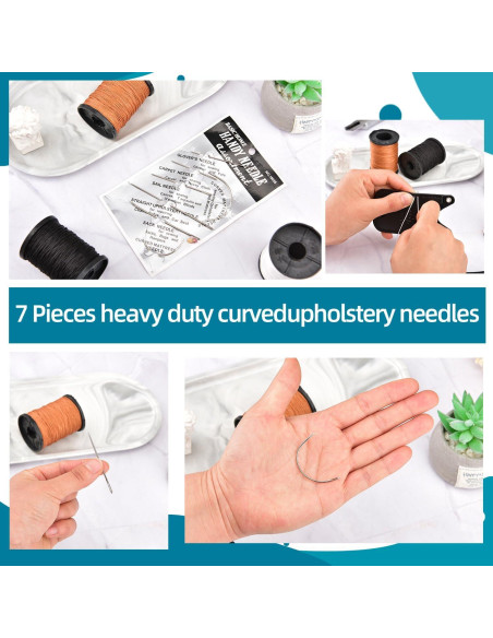 Kit de Hilo de Costura Topus para Tapicería y Cuero - 3 Colores