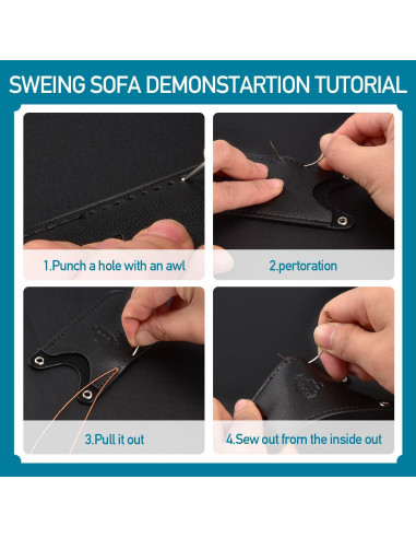 Kit de Hilo de Costura Topus para Tapicería y Cuero - 3 Colores