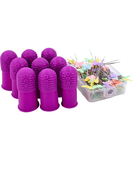 Dedales Flexibles THIK-Grip Silicone Alley - 3 Tamaños + Alfileres