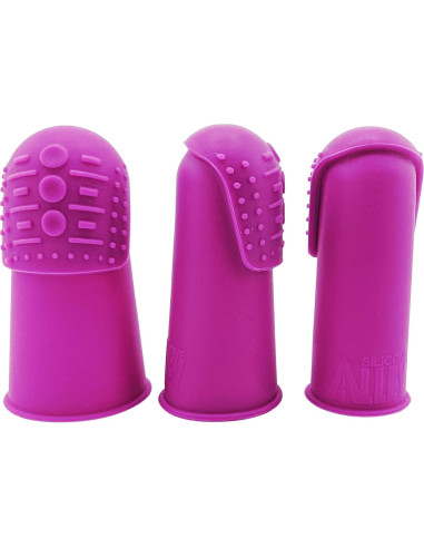 Dedales Flexibles THIK-Grip Silicone Alley - 3 Tamaños + Alfileres