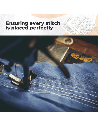 Kit de Plantillas Sashiko 20 Pcs Affrolling 12x12 cm Bordado