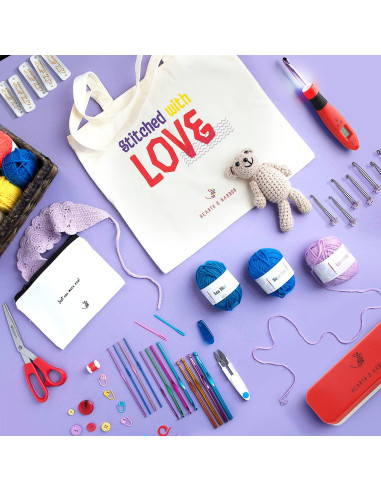 Juego de Ganchillos Iluminados Hearth & Harbor con Contador