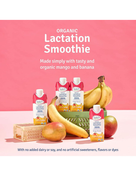 Batido de Lactancia Sweetie Pie Organics Mango Plátano 4x327ml