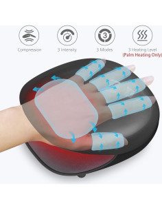 Masajeador de Manos Comfier Inalámbrico con Calor 3 Niveles 2