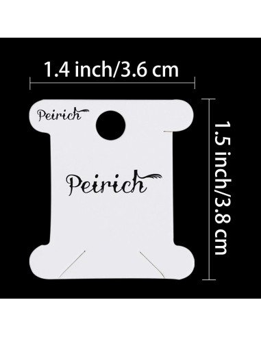 Caja Organizadora de Hilo de Bordado Peirich - 24 Compartimentos con 100 Bobinas y 459 Etiquetas