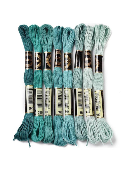 Hilo de Bordado de Poliester CABODYALS 8 Colores 8.75m