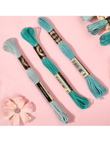 Hilo de Bordado de Poliester CABODYALS 8 Colores 8.75m
