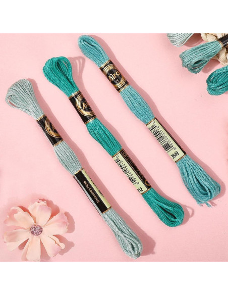 Hilo de Bordado de Poliester CABODYALS 8 Colores 8.75m