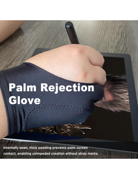 Guantes de Dibujo Digital Timebetter M - Rechazo de Palma, 2 Unidades Guantes de Dibujo Digital Timebetter M - Rechazo de Palma, 2 Unidades