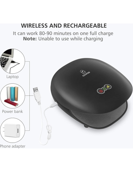 Masajeador de Manos Comfier Inalámbrico con Calor 3 Niveles