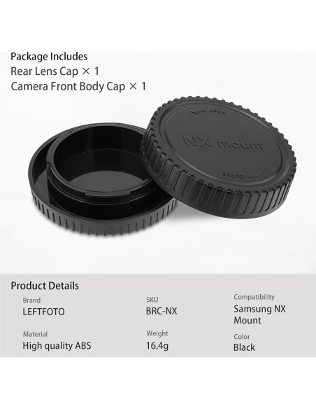 Kit de Tapa de Cuerpo y Tapa Trasera de Lente Samsung NX