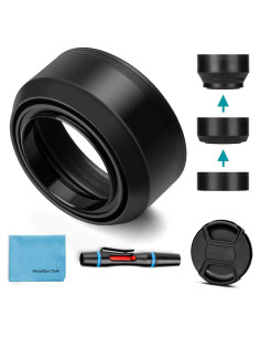 Capucha de lente colapsable 55mm X-SweetDream con tapa