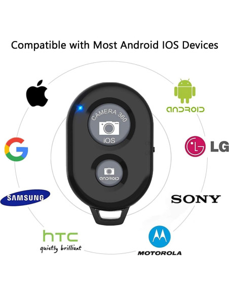 Disparador Remoto Inalámbrico para Smartphones eCostConnection - Paquete de 2 Disparador Remoto Inalámbrico para Smartphones eCostConnection - Paquete de 2