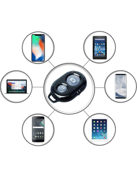 Disparador Remoto Inalámbrico para Smartphones eCostConnection - Paquete de 2 Disparador Remoto Inalámbrico para Smartphones eCostConnection - Paquete de 2