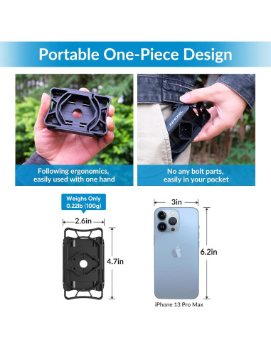 Adaptador de Teléfono APEXEL F002-B para Telescopio y Binoculares