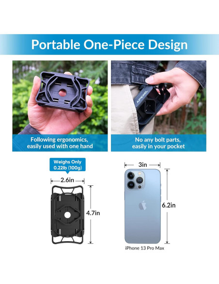 Adaptador de Teléfono APEXEL F002-B para Telescopio y Binoculares