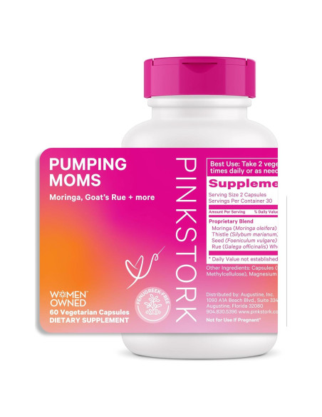 Suplemento de Lactancia Pink Stork Pumping Moms 60 Cápsulas