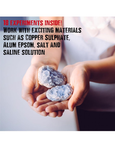 Kit de Ciencia Locura de Cristales The Purple Cow - 18 Experimentos