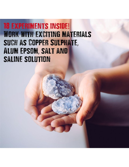 Kit de Ciencia Locura de Cristales The Purple Cow - 18 Experimentos