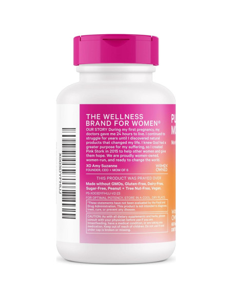 Suplemento de Lactancia Pink Stork Pumping Moms 60 Cápsulas