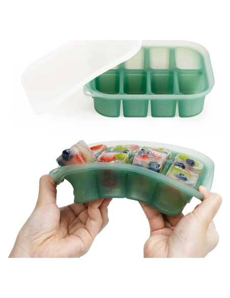 Bandeja de Congelador de Silicona Haakaa 8 Compartimentos 354ml