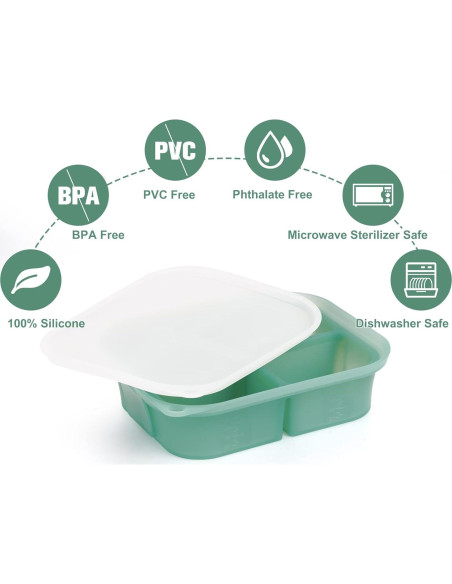 Bandeja de Congelador de Silicona Haakaa 8 Compartimentos 354ml