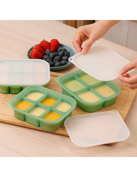Bandeja de Congelador de Silicona Haakaa 8 Compartimentos 354ml