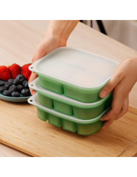 Bandeja de Congelador de Silicona Haakaa 8 Compartimentos 354ml