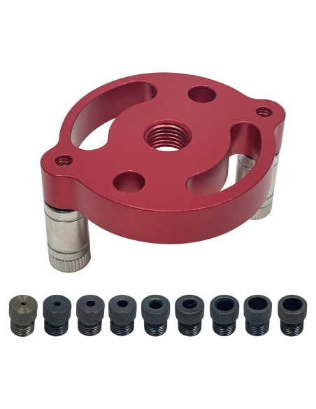 Guía de Taladro de Dowel Sutekus con 9 Bushings M2-M10