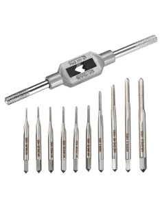 Juego de 10 Tapones de Rosca Metrico HSS Saipe M1-M3.5