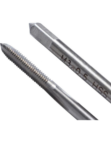 Juego de 10 Tapones de Rosca Metrico HSS Saipe M1-M3.5