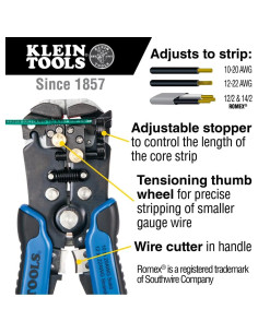 Pelacables Cortador Autoajuste Klein Tools 11061 10-20 AWG 2