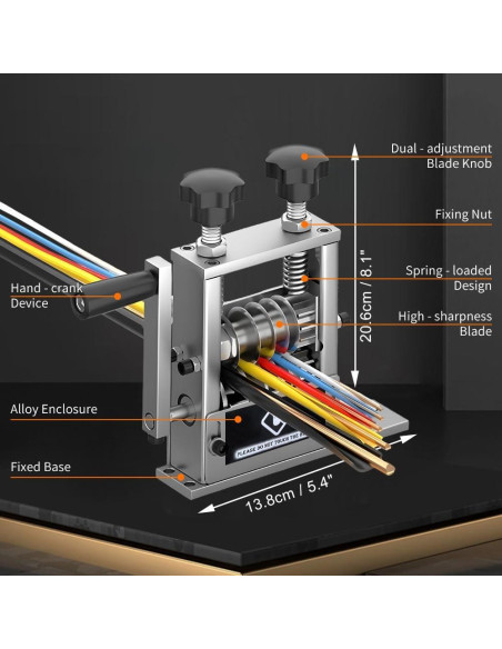 Desforradora de Cables BAUSATZ 6 Canales 3-17mm con Cuchillas