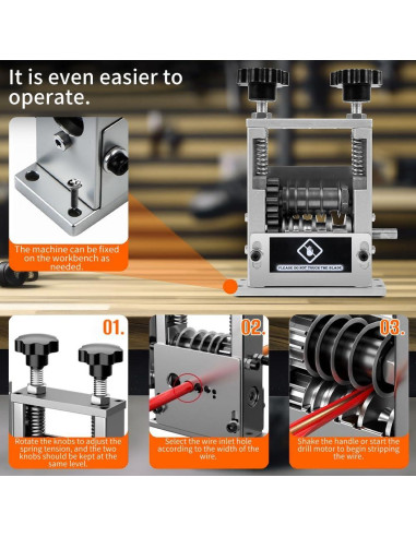 Desforradora de Cables BAUSATZ 6 Canales 3-17mm con Cuchillas