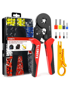 Kit de Crimpado KAIWEETS con 1200 Conectores y Pelacables