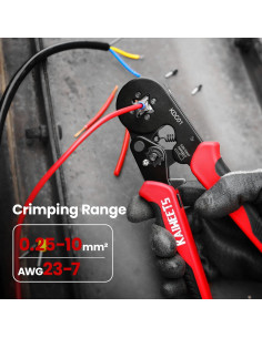 Kit de Crimpado KAIWEETS con 1200 Conectores y Pelacables 2