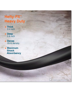 Protector de Bordes Roving Cove 2.74m Espuma Caucho Negro 2