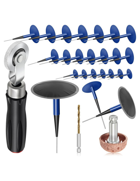 Kit de Parcheo para Neumáticos Anglekai 24+3PCS - Herramientas y Parches