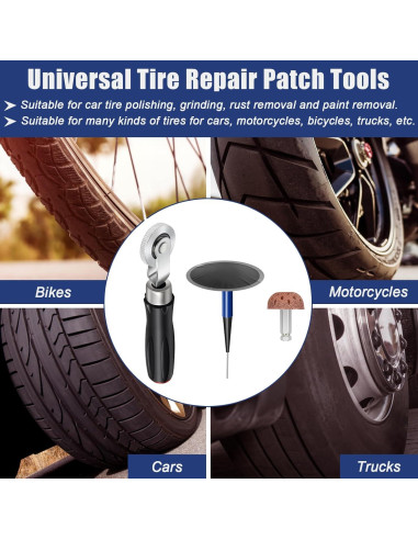 Kit de Parcheo para Neumáticos Anglekai 24+3PCS - Herramientas y Parches