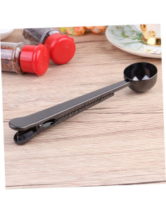 Cuchara Medidora Multifuncional TOPBATHY Negra 17.8 cm 2