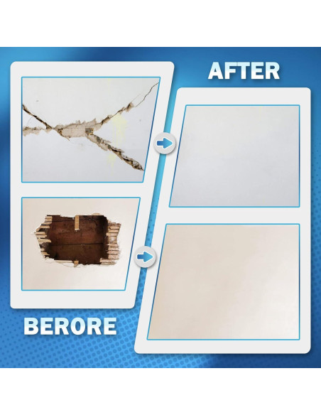 Kit de Reparación de Paneles de Yeso Seloom 25.4 cm Autoadhesivo