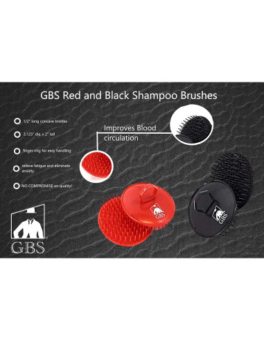 Cepillo de Champú G.B.S para Cuero Cabelludo 6 Piezas