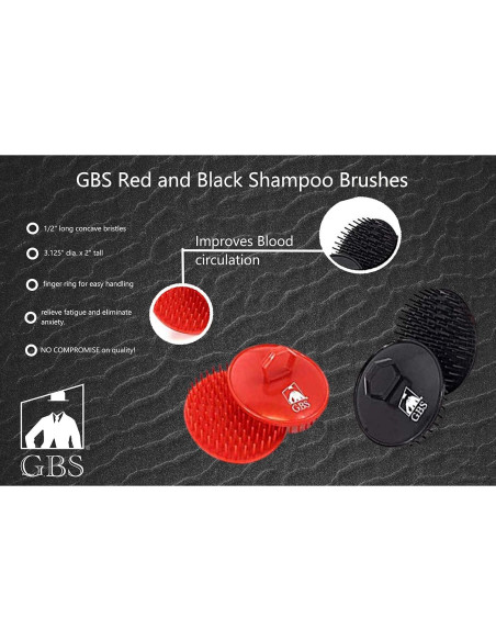 Cepillo de Champú G.B.S para Cuero Cabelludo 6 Piezas