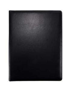 Carpeta Portafolio RHCSZ A4 Cuero Sintético Negro con Clip 2